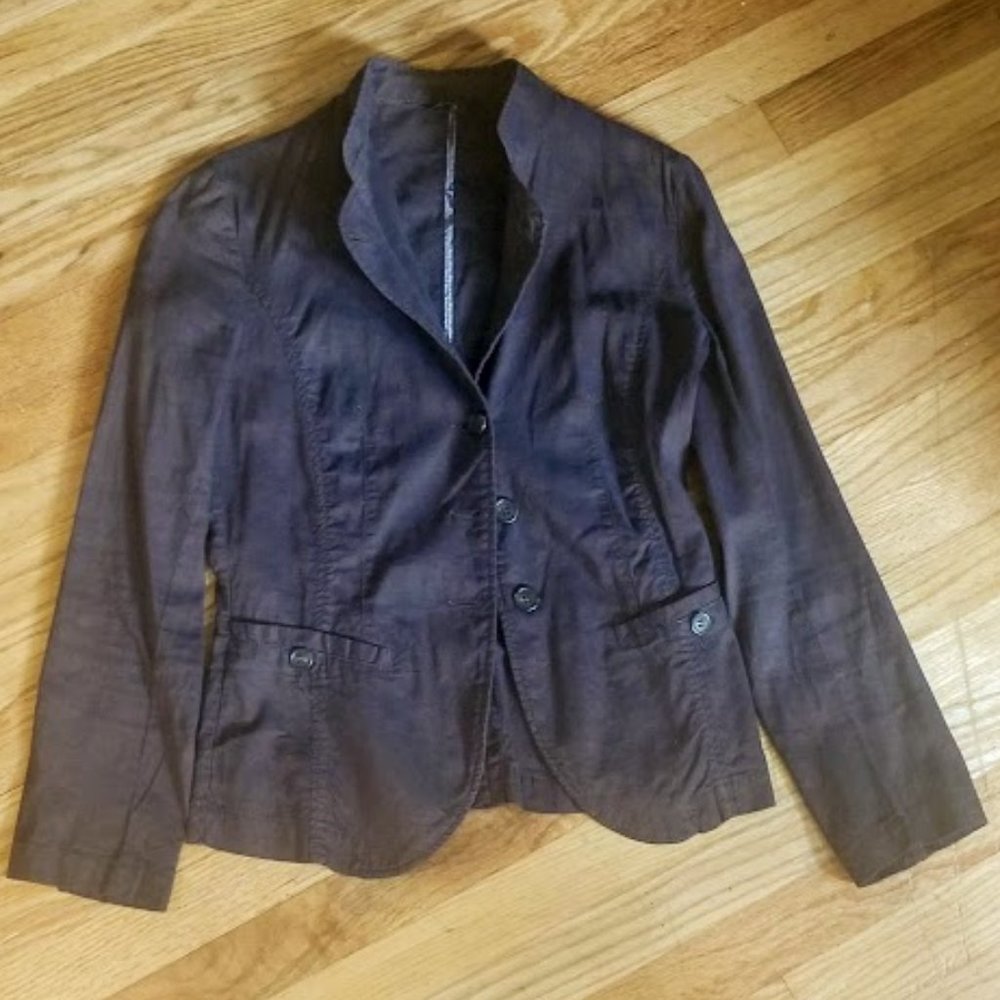 Sisley Jacket | Dark Brownish Black | Size 44 [Small fitting]